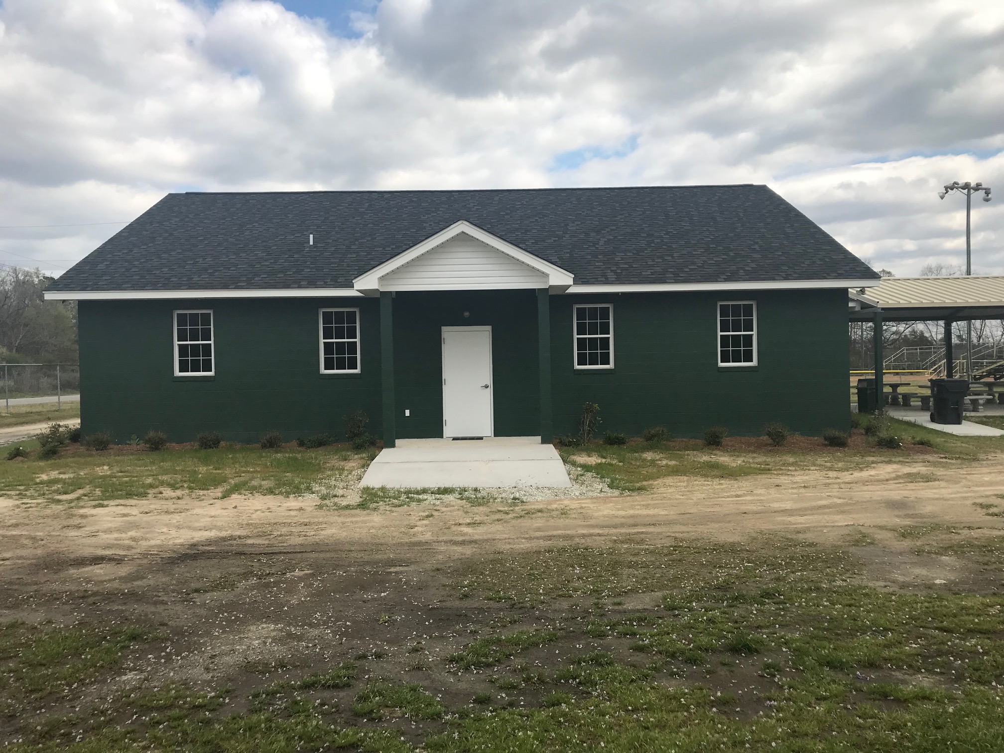 Front Entrance to the Folk Park Community Building